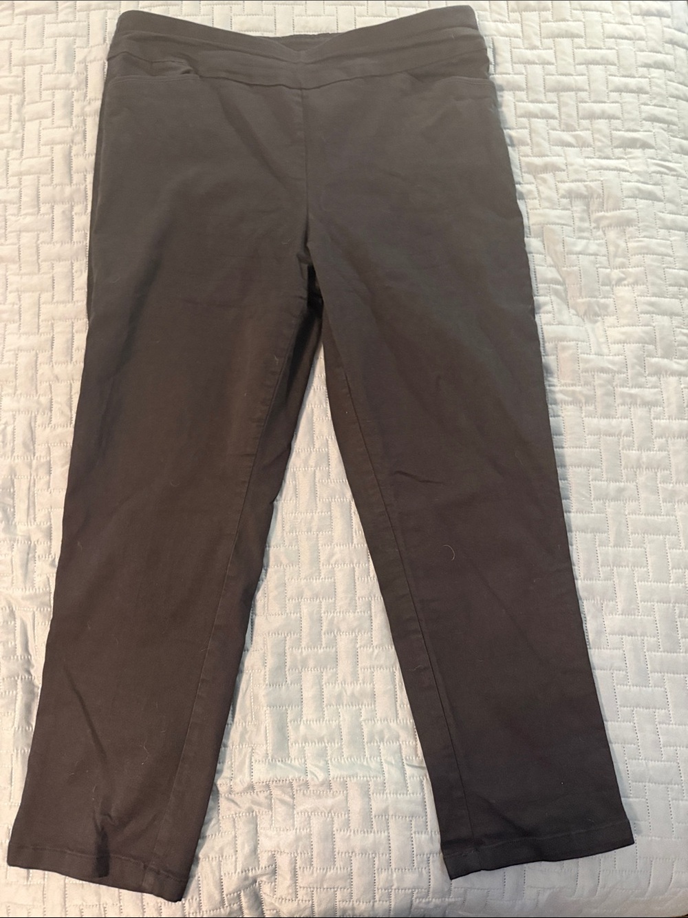 croft & barrow Black Straight-Leg Pants